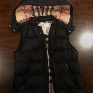 Burberry Kid’s Black Puffer Vest